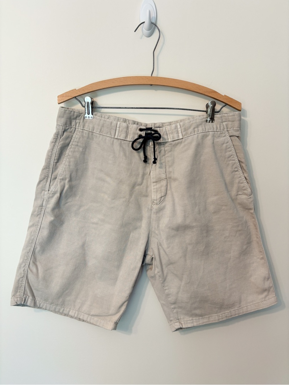 Zara Mens Linen Blend Shorts Tan Size 32